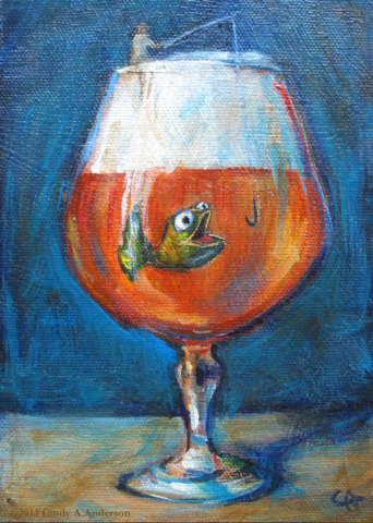 Pez en la cerveza lúpulo pescar cheve chela