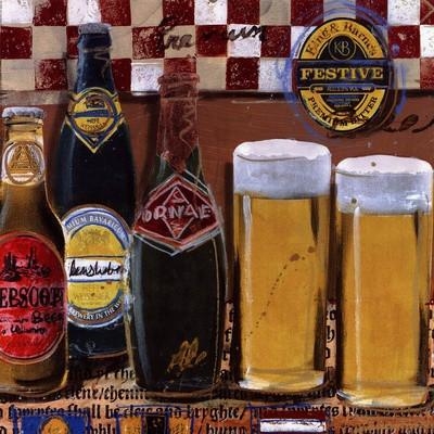 Cheve chela cerveza marvas botellas vasos tarros festival pintura cuadro obra arte
