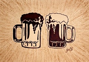 Cheve chela cerveza tarros contraste contrastando contrastados vs versus enfrentamiento café blanco negro disfrutar disfrutando tarro espuma espumoso obra pintura cuadro arte dibujo