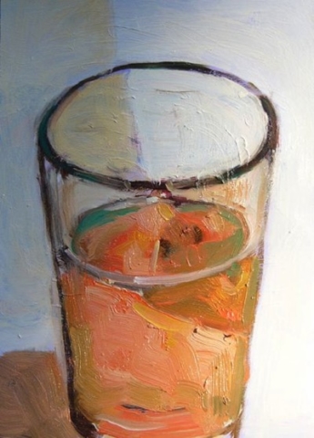 Cheve chela cerveza vaso obra arte pintura cuadro