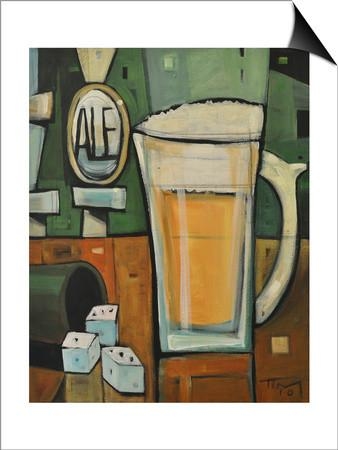 Cheve chela cerveza ale vaso espuma tarro dados juego cubilete vicio apuesta apuestas pintura cuadro obra arte