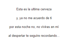 Una cerveza para olvidarte – Wilmer Alejandro
